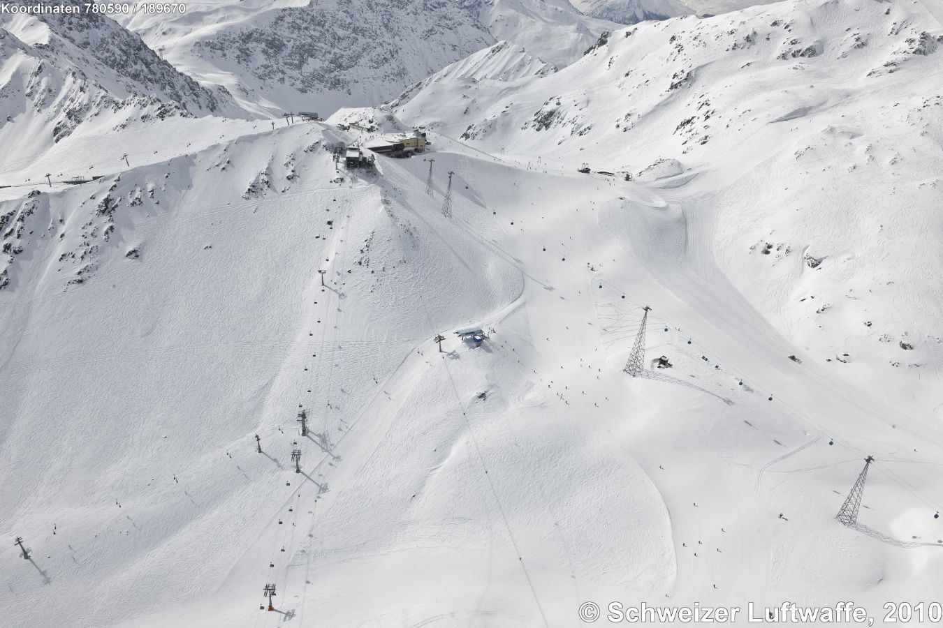 Davos: Skigebiet Weissfluhjoch